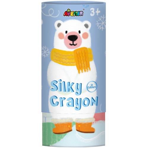 Avenir Silky Crayons Κωδ 60404 Κηρομπογιές & Πόστερ Ζωγραφικής 1 Τεμάχιο - Polar Bear